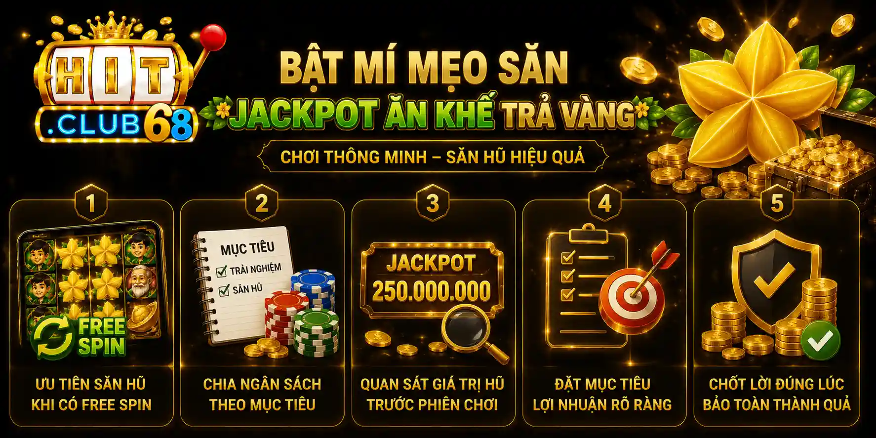Bật mí mẹo săn Jackpot ăn khế trả vàng Hitclub