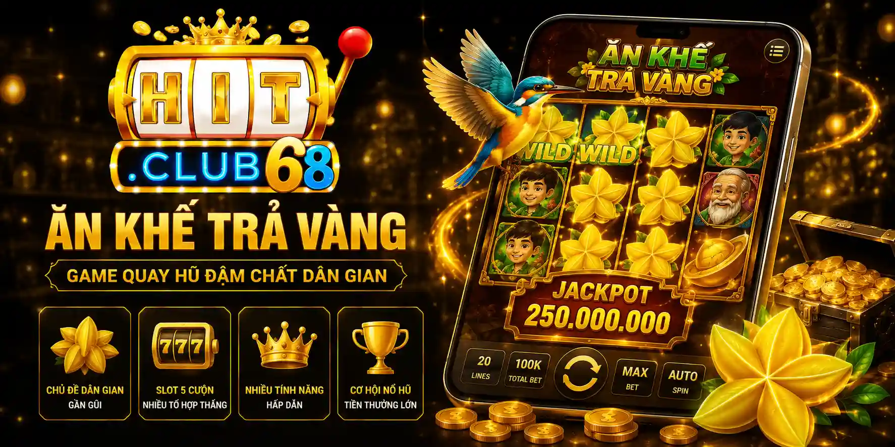 Giới thiệu tổng quan tựa game ăn khế trả vàng Hitclub