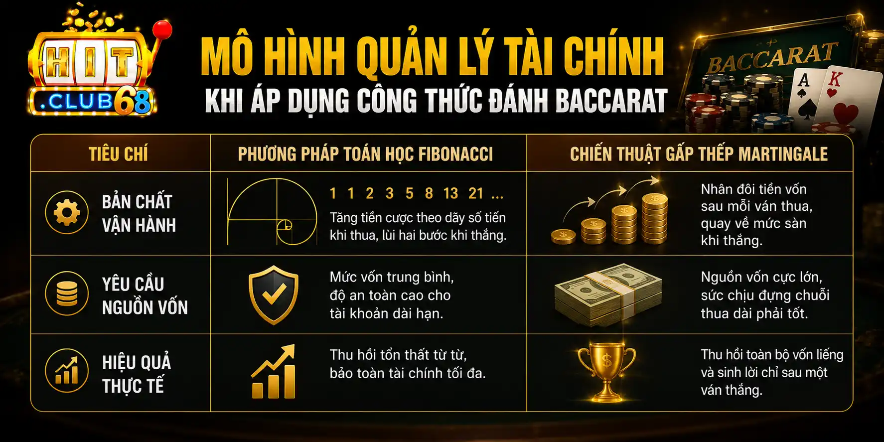 Lưu ý phân bổ vốn khi áp dụng công thức đánh baccarat