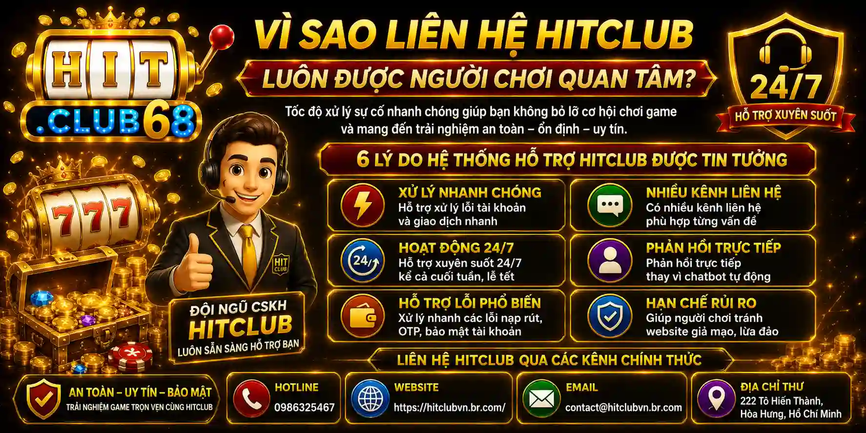 Lý do liên hệ Hitclub luôn được người chơi quan tâm