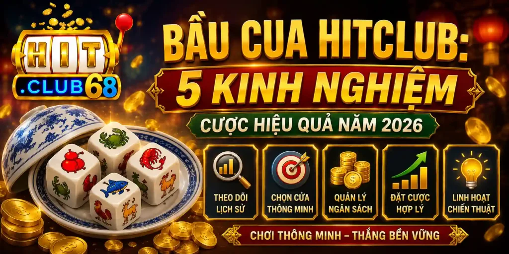 Bầu cua Hitclub: 5 kinh nghiệm cược hiệu quả năm 2026 Bầu cua Hitclub 5 kinh nghiệm cược hiệu quả năm 2026