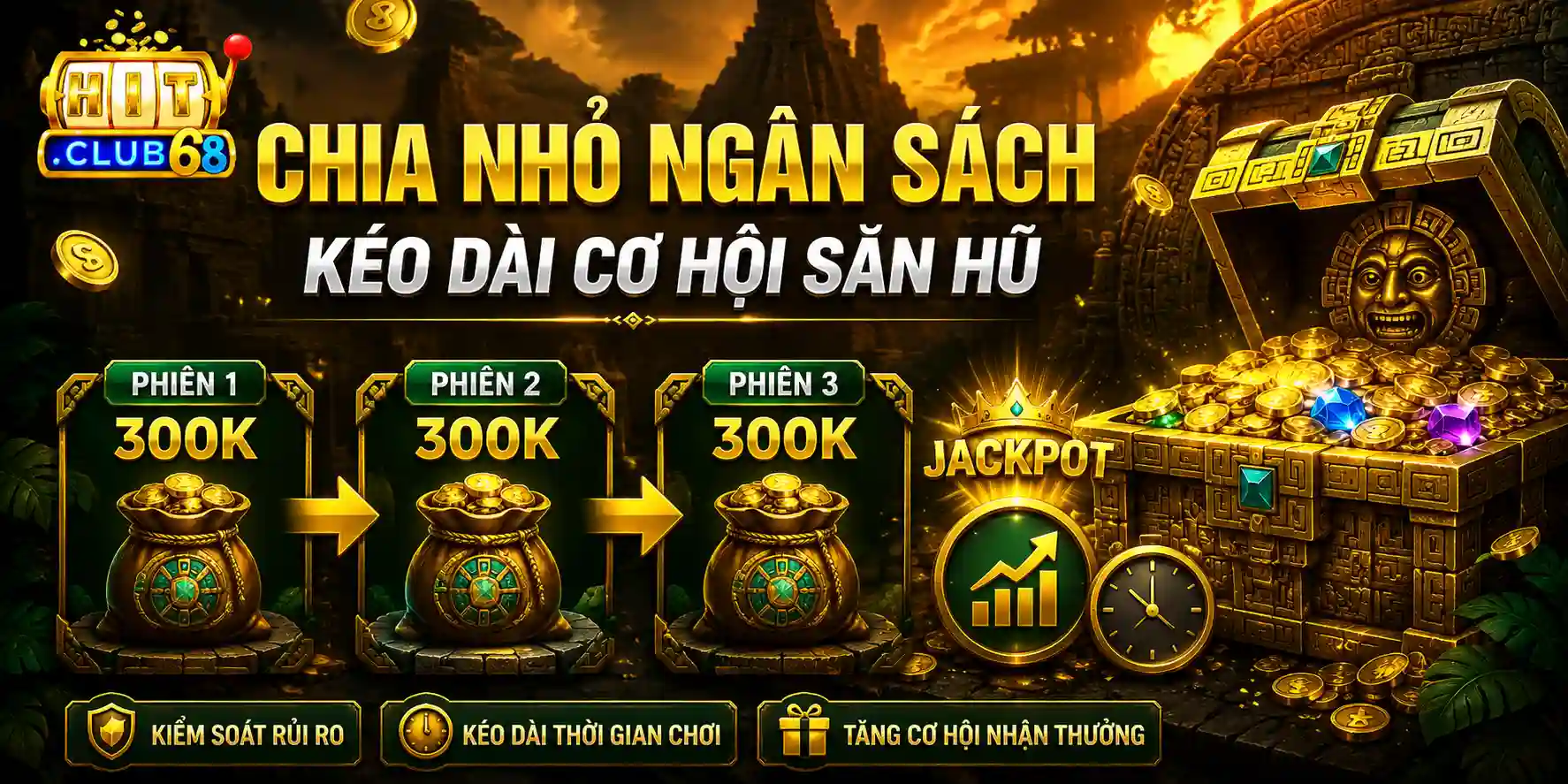 Chia nhỏ ngân sách để kéo dài cơ hội săn hũ Chia nhỏ ngân sách để kéo dài cơ hội săn hũ
