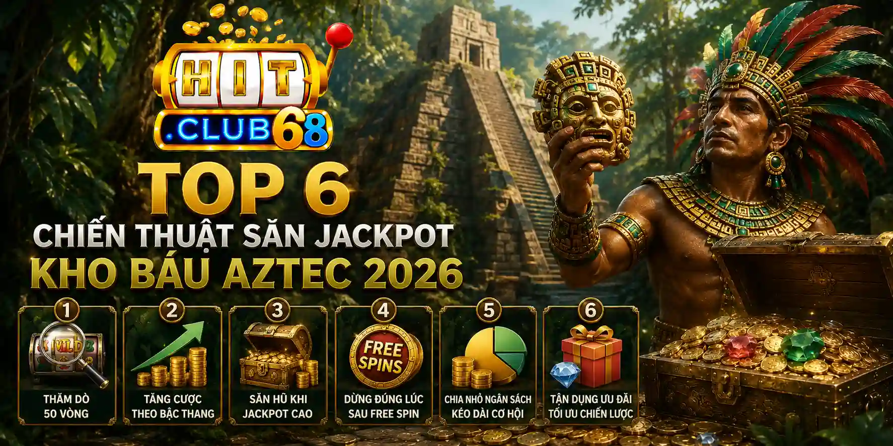 Top 6 chiến thuật săn Jackpot kho báu Aztec 2026 Top 6 chiến thuật săn Jackpot kho báu Aztec 2026